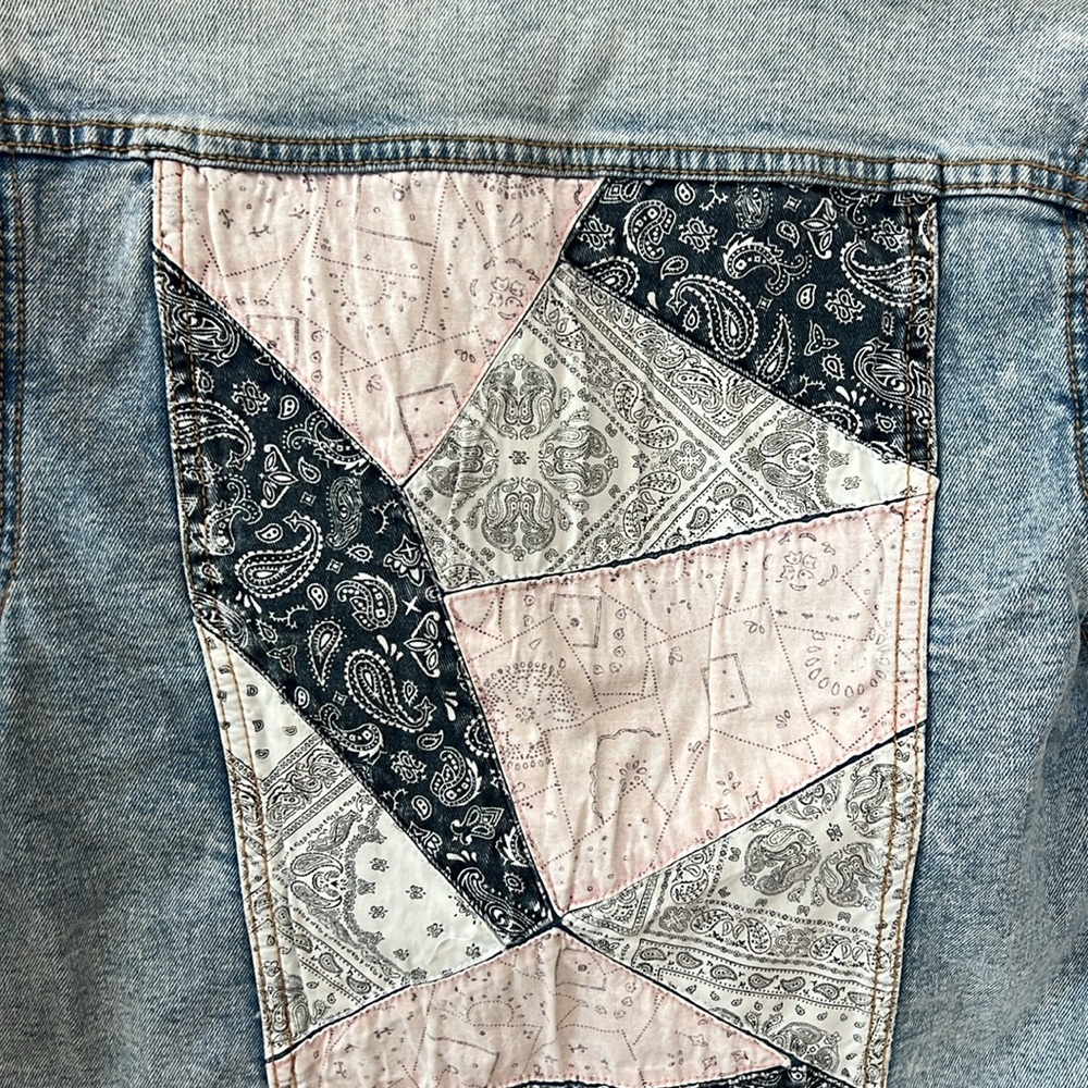 Denim Patchwork Jacket - image 2